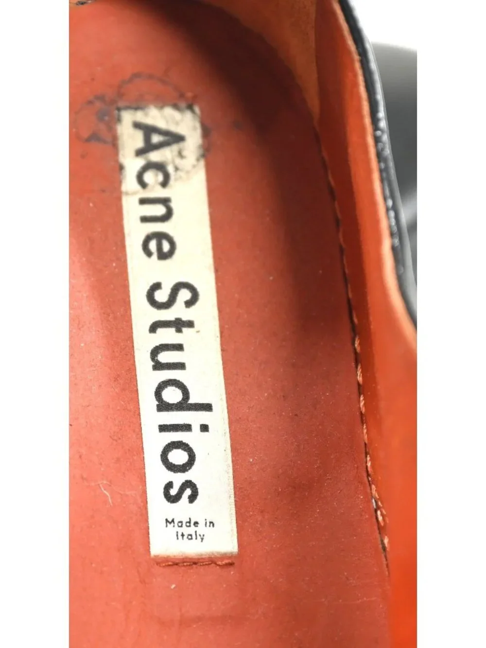 Acne Studios Hover Derby Leather Boots in Black